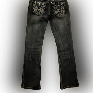 Platinum Plush skull jeans